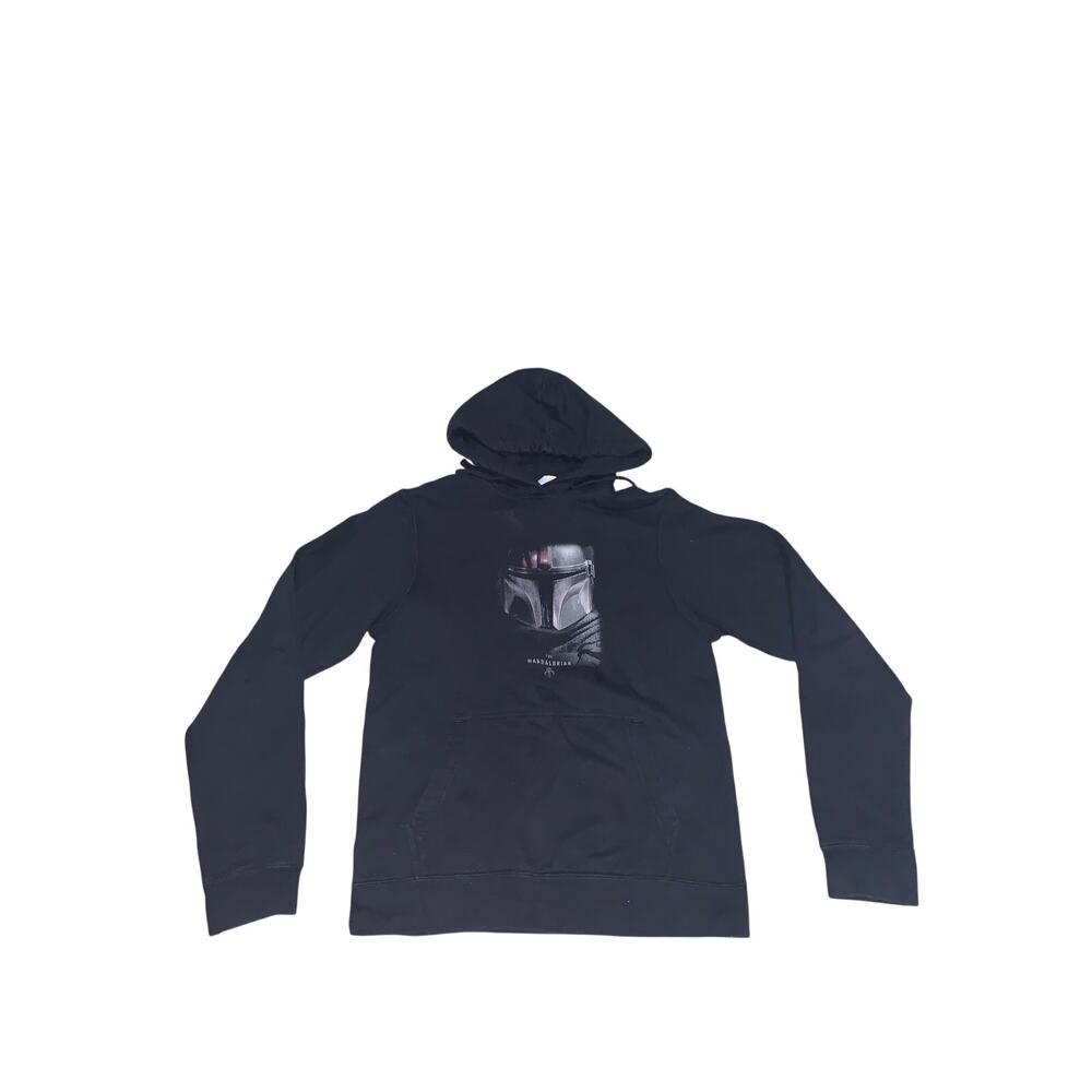 Star Wars Mandolorian Black Pullover Hoodie Size S